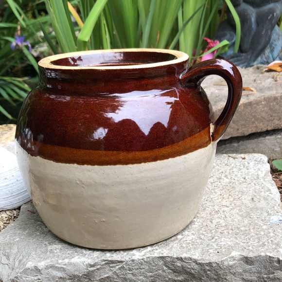 Primitive Robinson Ranbottom Blue Crown #2 Stone Ware Pottery Jar-Made in USA - Picture 10 of 14